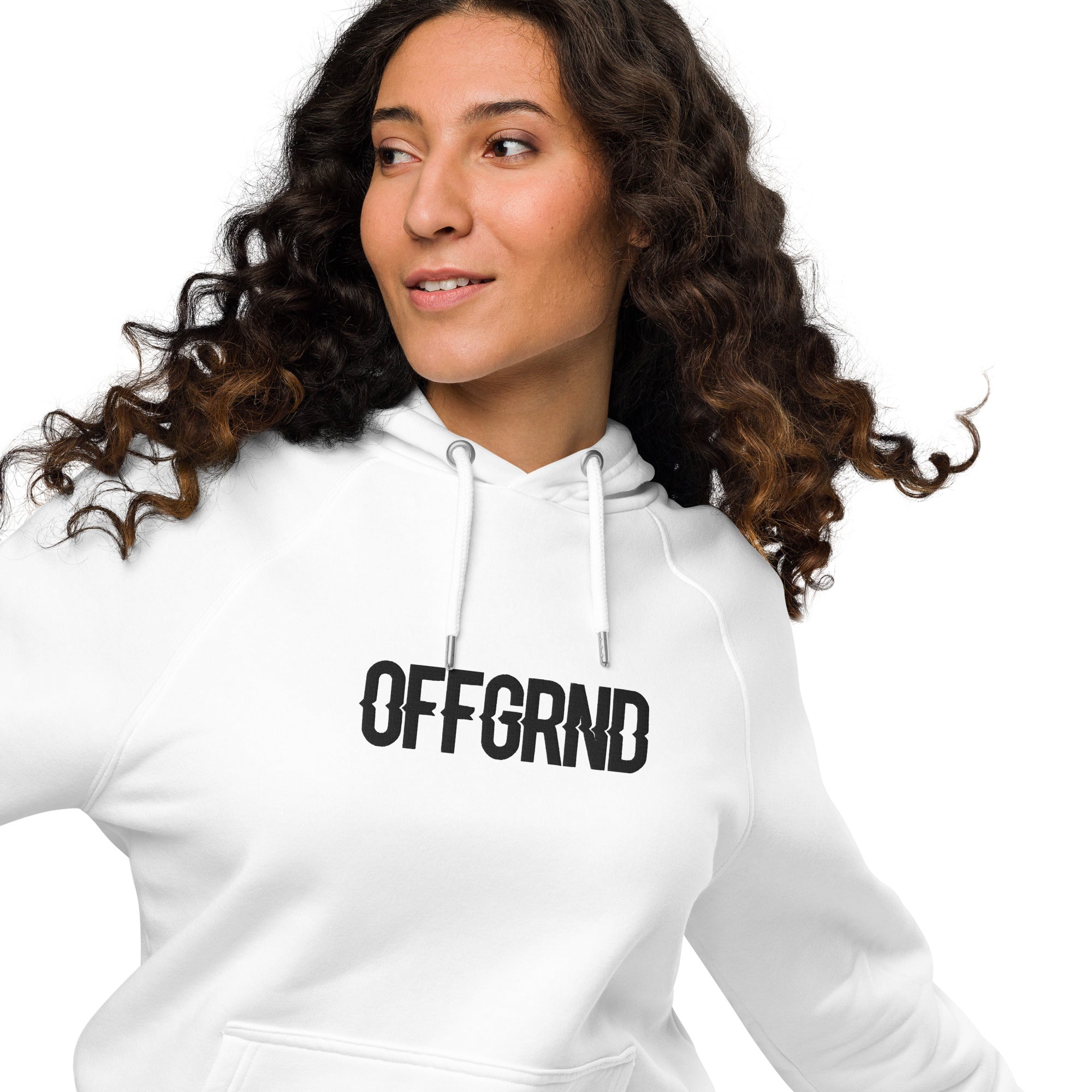 Woman eco raglan hoodie - OFFGRND